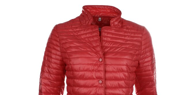Dámský červený kabátek na druky DJ85°C