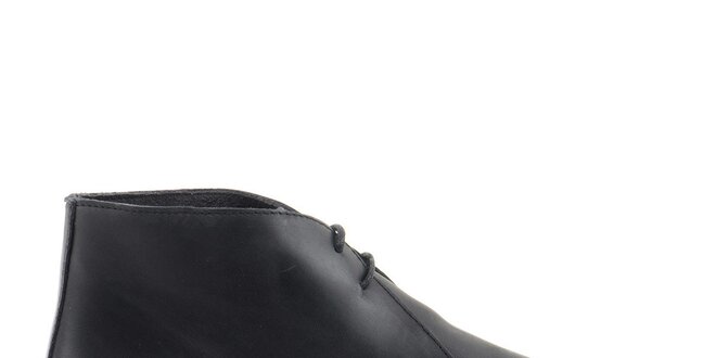 Dámské černé kotníkové boty s tkaničkou Daneris