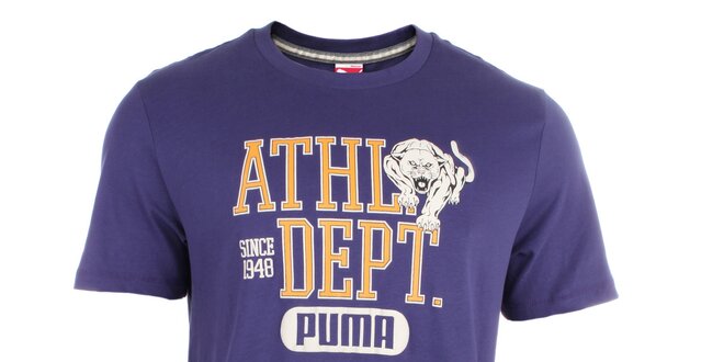 Pánské tričko s krátkým rukávem a barevným potiskem Puma