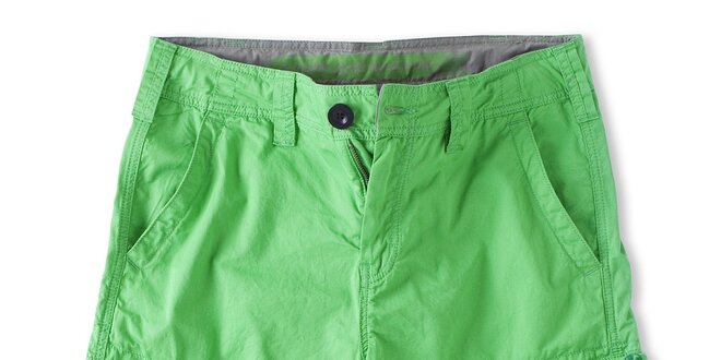 Pánské sytě zelené šortky Brunotti