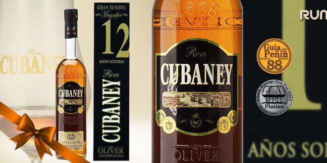 Dárkově balený rum Cubaney Gran Reserva 12 Años