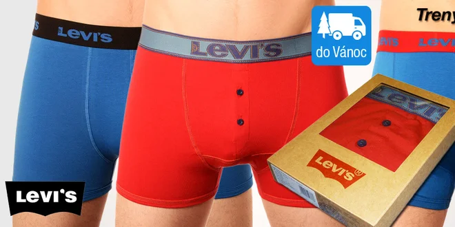 Značkové pánské boxerky Levi's