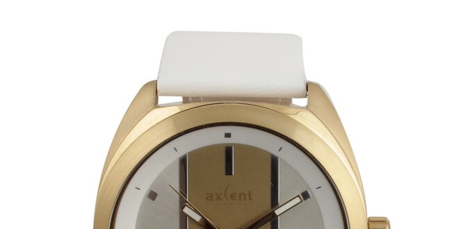 Dámské bílé analogové hodinky Axcent