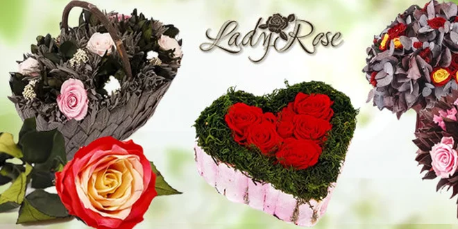 Krásné dárky z věčných růží