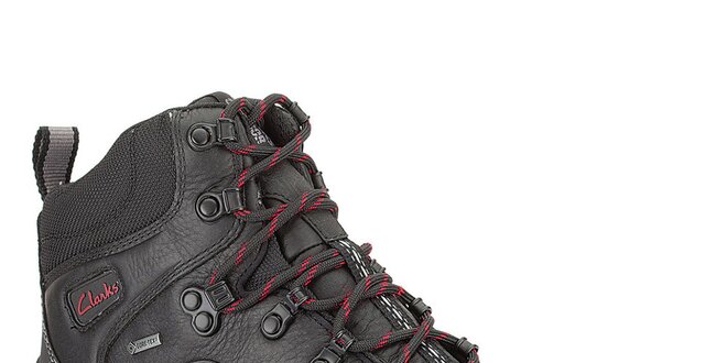 Pánské černé kotníkové boty s gore-texovou úpravou Clarks