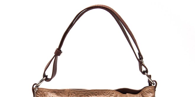 Dámská kožená kabelka s reliéfním vzorem Renata Corsi
