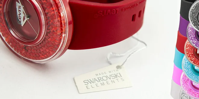 Trendy dámské hodinky Levis s krystaly Swarovski