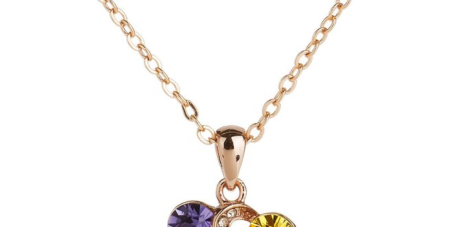 Dámský náhrdelník s barevnými krystaly Fifi Ange