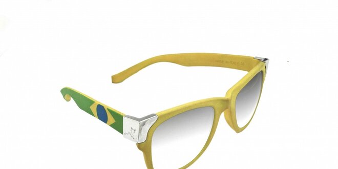Gumové sluneční brýle Jumper-s v barvách brazilské vlajky