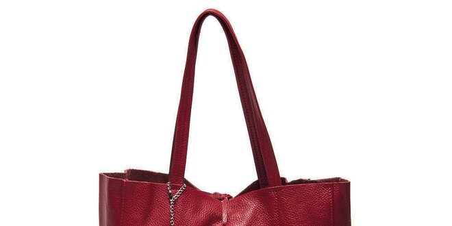Dámská červená kabelka s vnitřní kapsičkou Luisa Vannini