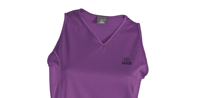 Dámské fialové funkční tričko bez rukávů Furco