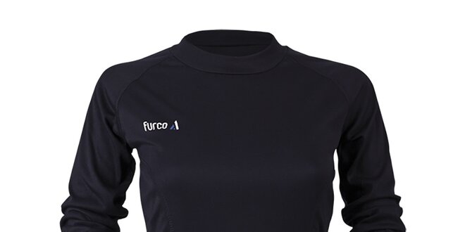 Dámské černé funkční tričko s dlouhým rukávem Furco