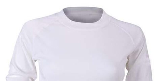 Dámské bílé funkční tričko s dlouhým rukávem Furco