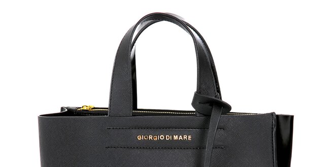 Dámská černá kabelka s přívěskem Giorgio di Mare