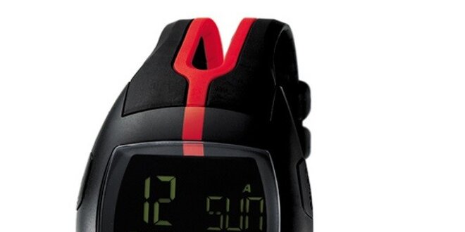 Unisex digitální hodinky Puma Jump Black/Red