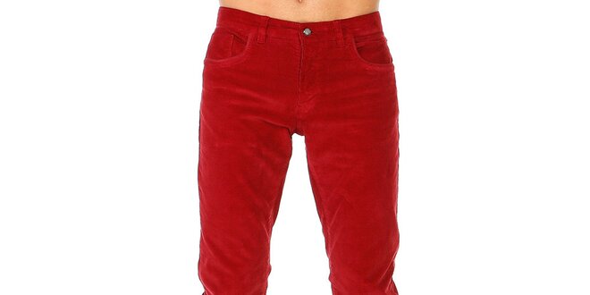 Pánské červené kalhoty Galvanni