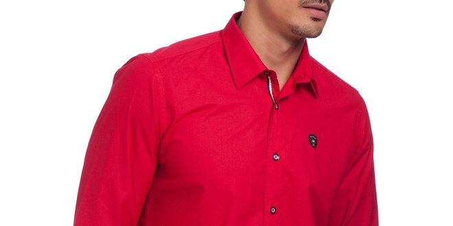 Pánská bavlněné košile Galvanni - červená