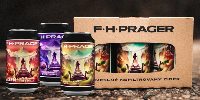 České řemeslné cidery F. H. Prager: 3 druhy