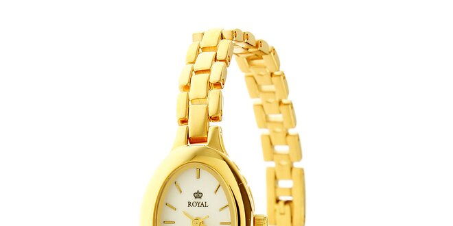 Dámské zlaté ocelové hodinky Royal London