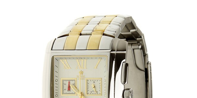 Pánské ocelové hodinky Royal London se zlatými detaily
