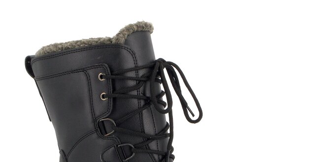 Černé zimní boty Kimberfeel