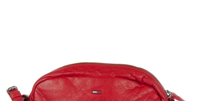 Dámská červená kabelka s dekorativním prošíváním Tommy Hilfiger