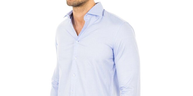 Pánská bavlněná košile ve světle modrém odstínu Tommy Hilfiger