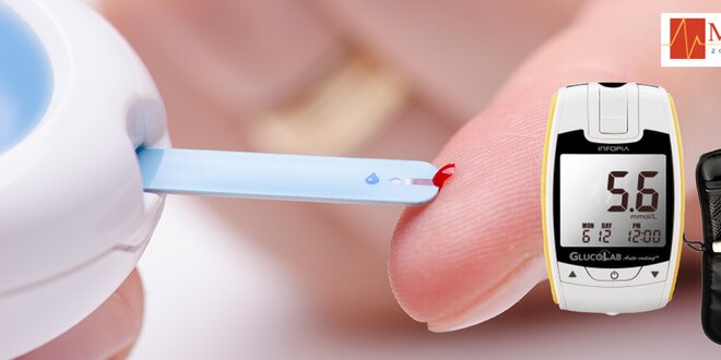 Měřič krevního cukru včetně testovacích proužků