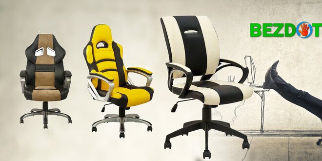 6 druhů pohodlných kancelářských židlí