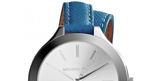 Dámské hodinky s modrým páskem Michael Kors