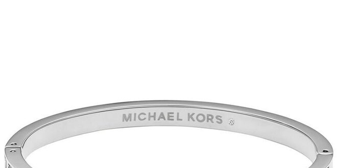 Dámský ocelový náramek s krystalky Michael Kors - stříbrná barva