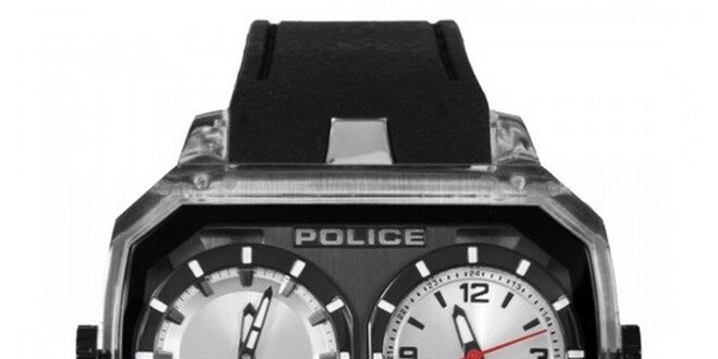 Pánské hodinky Police HYDRA bílé ciferníky, černý řemínek