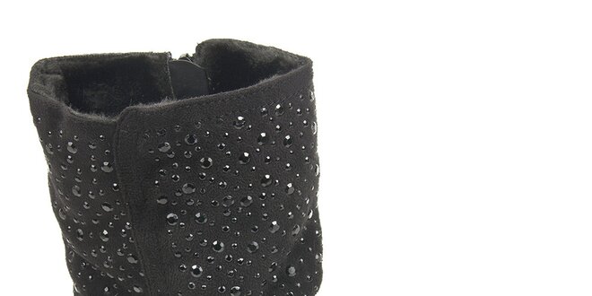 Dámské černé boty s ozdobnými detaily Destroy