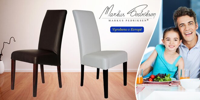 Elegantní židle Markus Pedriksen: 1+1 zdarma