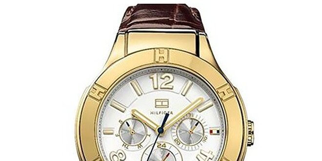 Dámské hodinky s bílým ciferníkem Tommy Hilfiger