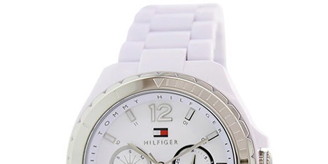 Dámské bílé analogové hodinky Tommy Hilfiger