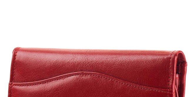 Dámská červená kožená peněženka Felice
