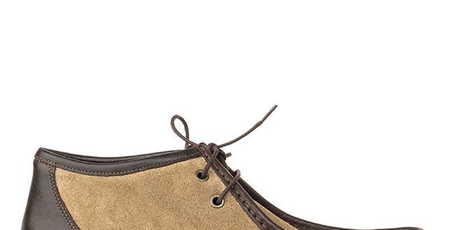 Pánské pískové boty s hnědými detaily Crash Shoes