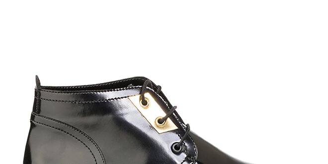 Dámské černé kotníkové boty na platformě Crash Shoes