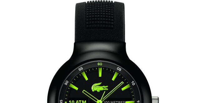 Pánské hodinky Lacoste Borneo černo-zelené