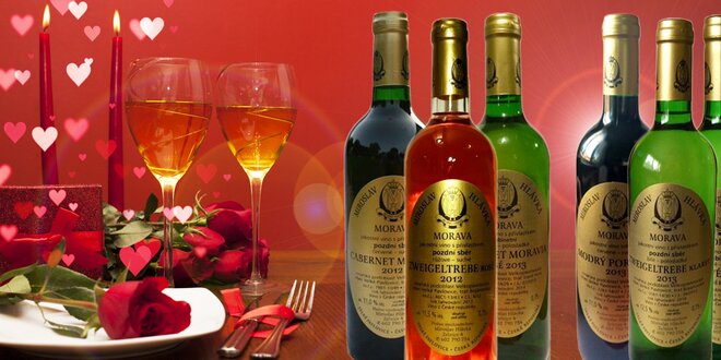 6 valentýnských vín z vinařství Hlávka