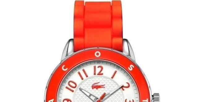 Dámské červené hodinky Lacoste