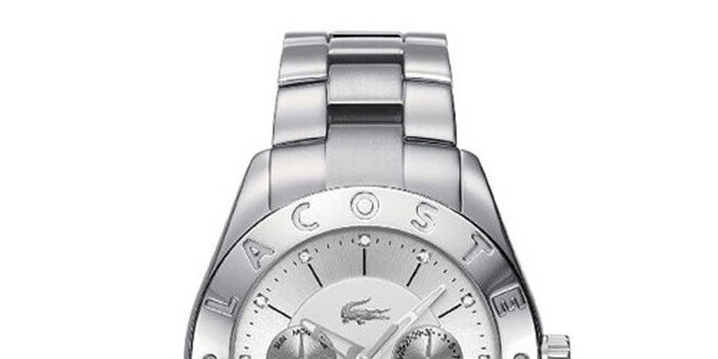 Dámské ocelové hodinky ve stříbrné barvě Lacoste