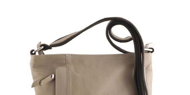 Dámská béžová kabelka s vnější kapsou Classe Regina