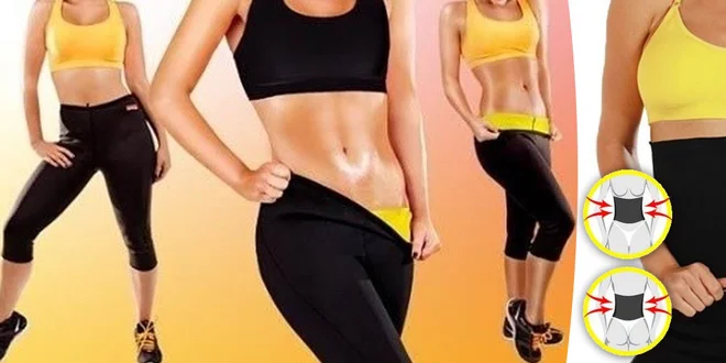 Fitness legíny a pás pro lepší spalování tuků