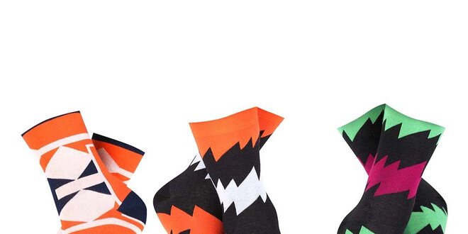 Set pánských vzorovaných ponožek Happy Socks - 3 páry