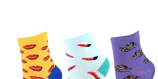 Dámský tříbarevný set ponožek Happy Socks - 3 páry