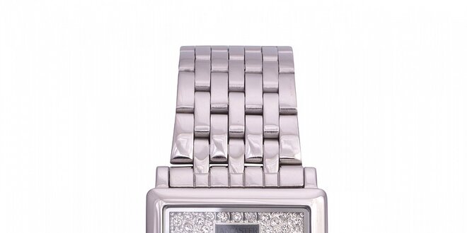 Dámské ocelové hodinky Lancaster s krystaly