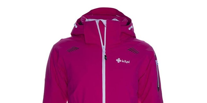 Dámská růžová lyžařská bunda s kapucí Kilpi