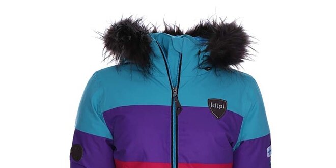 Dámská barevně pruhovaná snowboardová bunda Kilpi